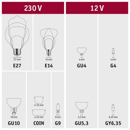 Paulmann 28796 LED Stiftsockel Lampe G9 350lm 4W wie 30W 2700K 3step dimmbares warmes Licht