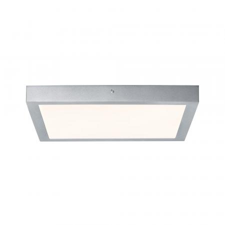 Klassisches eckiges LED-Panel 40x40cm LUNAR Chrom Aluminium Wohnraumlampe Paulmann 70651