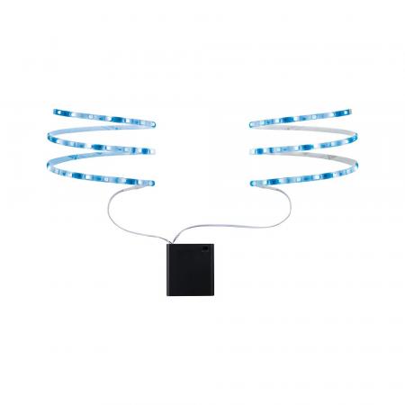 Paulmann 70702 Function Mobil Strip 2x80cm Blau 0.6W 9V 4xAA Weiß
