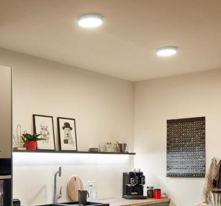 Paulmann LED Deckenpanel Atria rund LED-Panel 30cm 4000K Chrom 70934