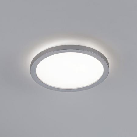 Paulmann 71004 LED Panel Atria Shine Backlight rund modern neutralweiß Chrom matt
