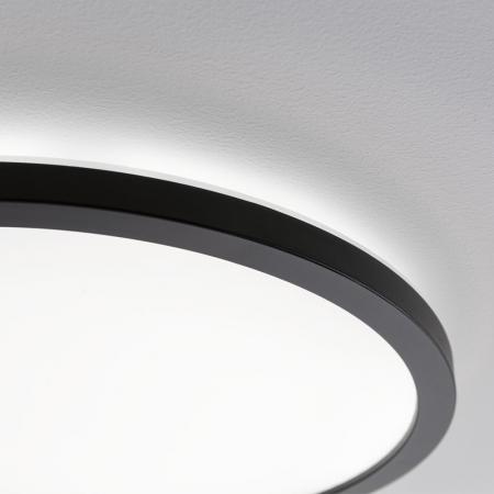 Paulmann 71012 LED Panel Atria Shine Backlight rund modern 293mm neutralweiß Schwarz