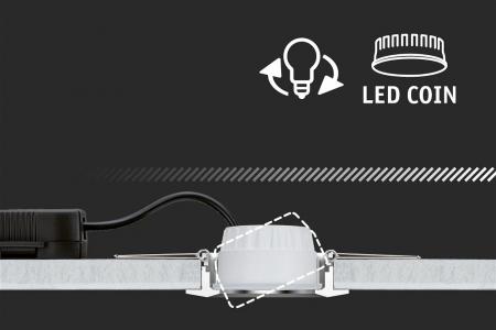Paulmann 93071 LED Einbauleuchte Coin Nova neutalweiß 51mm