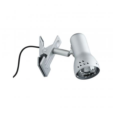 Paulmann 99825 Assistent Gryps Klemmspot & Leseleuchte /  Nachttischlampe Eisen gebürstet - Assistance-Leuchte