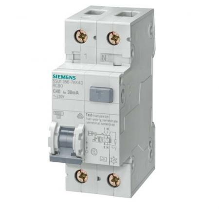 Siemens SENTRON FI/LS-Schalter 5SU1356-7KK16 Typ A C16A 1P+N 30mA 6kA