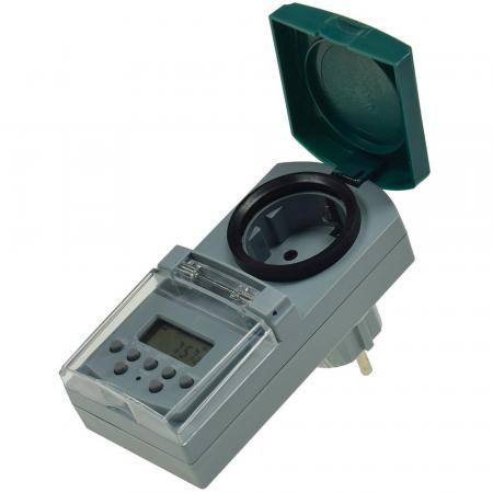 REV Ritter digitale Wochen-Zeitschaltuhr für Außen 7 Tage, 230V, 1800W