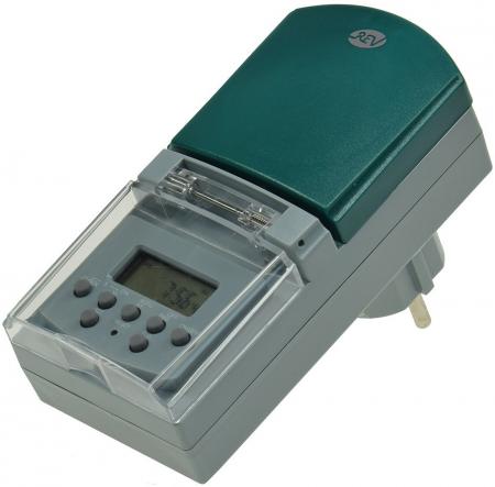 REV Ritter digitale Wochen-Zeitschaltuhr für Außen 7 Tage, 230V, 1800W