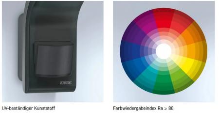 STEINEL XLED slim S LED Sensor Außenstrahler in Anthratit