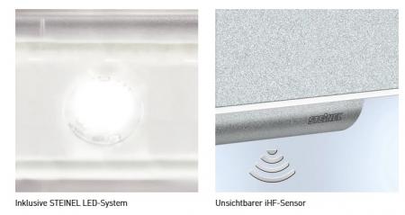 STEINEL L 820 SC LED Wandleuchte & Hausnummernleuchte in Anthrazit mit Sensor & Bluetooth