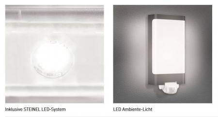 STEINEL L 240 S LED Wandleuchte Sensor Edelstahl
