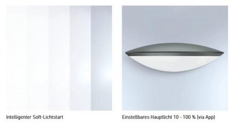 STEINEL L 825 SC Außenwandlampe in Anthrazit mit Sensor & Bluetooth