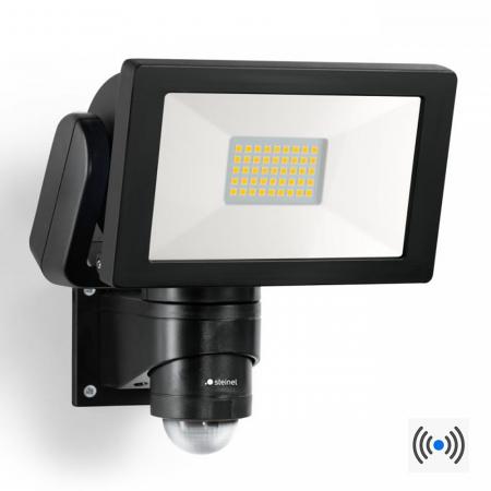 STEINEL LS 300 S Außenwandstrahler mit Sensor in Schwarz 29,5W