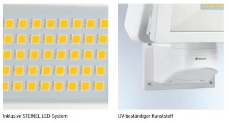 STEINEL LS 300 LED Außenwandstrahler in Weiß 30,6W