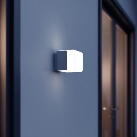 STEINEL L 835 SC LED-Außenwandlampe mit Sensor Würfelform mit Bluetooth - Anthrazit