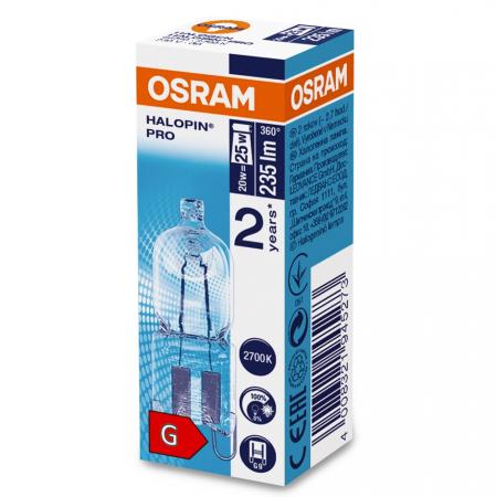 OSRAM G9 Lampe HALOSTAR PIN dimmbar 20 W 230 V 2700K warmweißes Licht - Kein LED