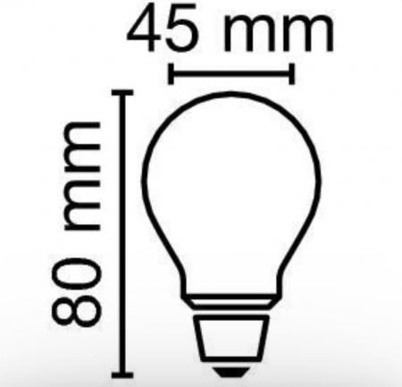 Radium LED Star Tropfenform 5,9W wie 60W 806lm 2700K warmweiß 300° E14 dimmbar matt – 44120840