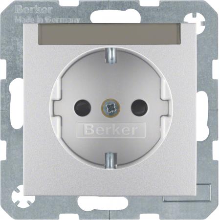 Berker 41491404 Steckd. SCHUKO BSF u. erh BS S.1/B.x alu