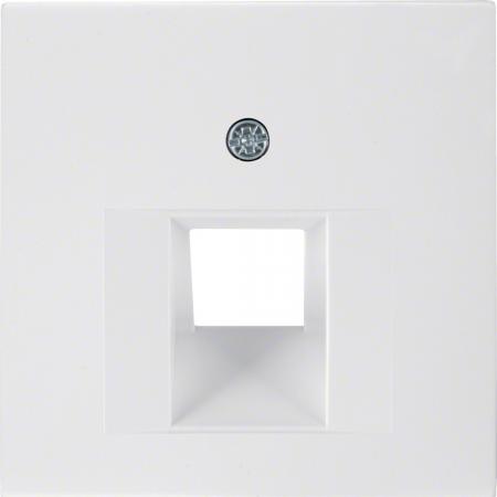 Berker 14078989 Zentralstück für UAE Steckdose S.1/B.3/B.7 polarweiß, glänzend
