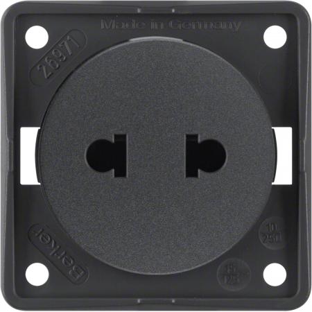 Berker 962572505 Steckdose ohne SK Euro-US Stand ITG anth
