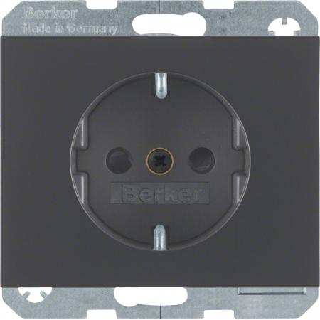 Berker 41357006 Steckdose SCHUKO erh BS K.1 anthrazit