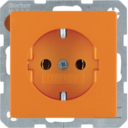 Berker 47436014 Steckdose SCHUKO Q.x orange samt