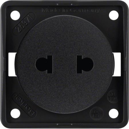 Berker 962572503 Steckdose ohne SK Euro-US Stand ITG sw