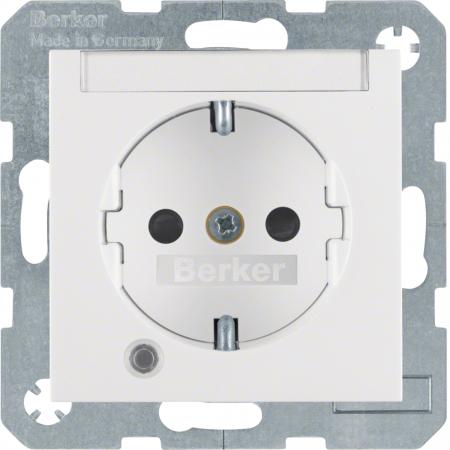 Berker 41101909 Steckdose SCHUKO LED BSF BS S1/B3/7 pw