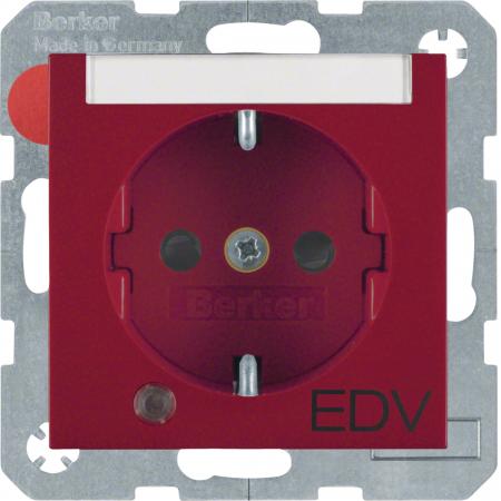 Berker 41101915 Steckdose SCHUKO LED BSF BS S1/B3/7 rot
