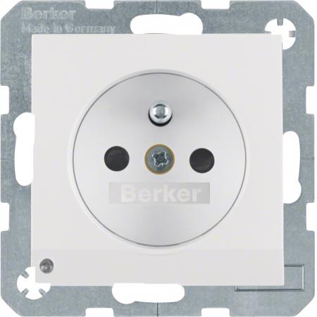 Berker 6765101909 Steckdose m SK-Stift LED S.1/B.x pw
