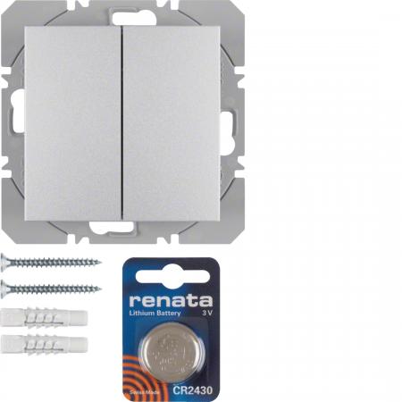 Berker KNX-Funk Wa.se 2f fl ql B.7 alu