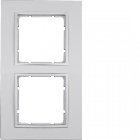 Berker 10126424 Rahmen 2fach B.7 alu matt