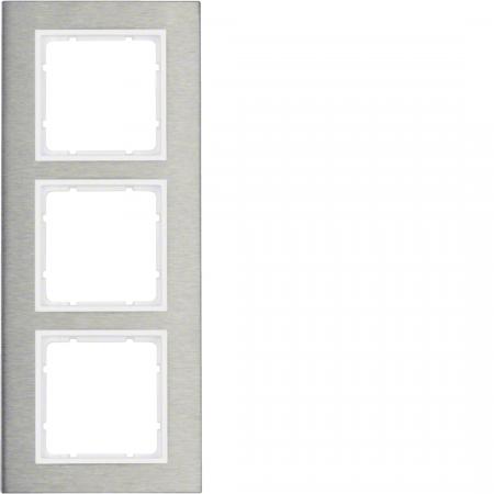 Berker 10133609 Rahmen 3fach senk E-St B.7 E-St/pw