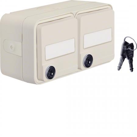 Berker 47893522 Steckd SKO 2f waag KD BF un Schl W.1 pw