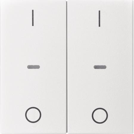 Berker 80962399 Abdeck. Tast.-M. 2f. I/O S.1/B.x pw m