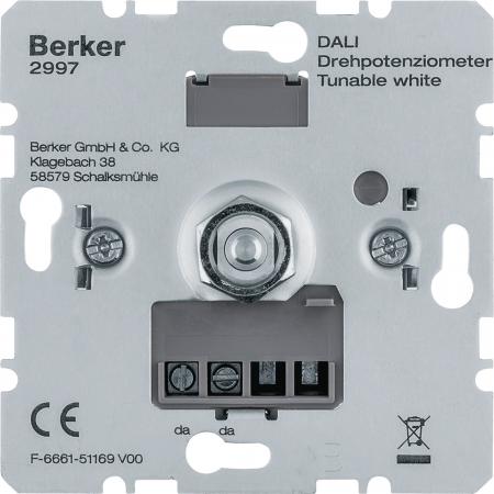 Berker 2997 DALI Drehpotenziometer Tunable white, Softrastung, Lichtsteuerung