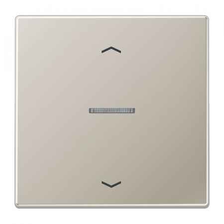 JUNG HOME Taster 1fach mit Pfeilsymbolen und Lichtleiter, Serie LS, Edelstahl, Bluetooth Mesh