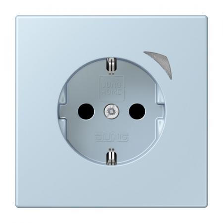 JUNG HOME Smart SCHUKO Steckdose 16 A 250 V, Safety Plus, Bluetooth Mesh, outremer clair, BT LC 1521 S 208