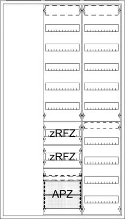 ABB STRIEBEL & JOHN AA39A1AR2V Ausbauzählerschrank A39 1F 1V5R2A2 1V7