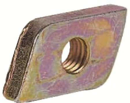 ABB STRIEBEL & JOHN ZX252P10 Einlegemutter M6, Packeinheit 10 Stück