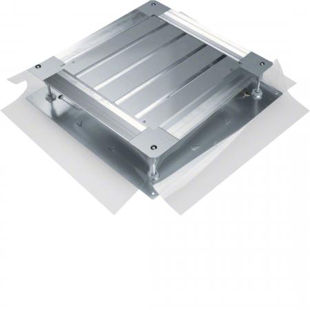 Hager Universal-Bodendose, Unterflurdose mit Bodenblech Größe 3 498x498x(165-215