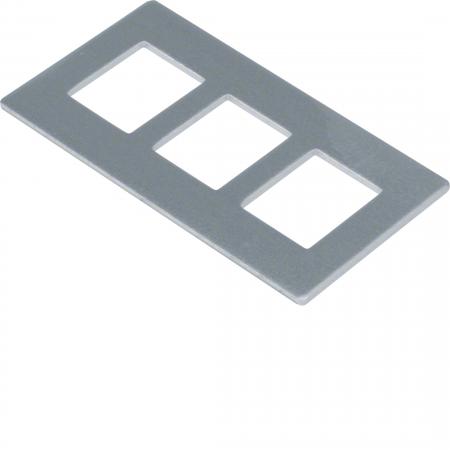 Hager Montageplatte GTVD2/3 3xRJ45 20,1x14,8