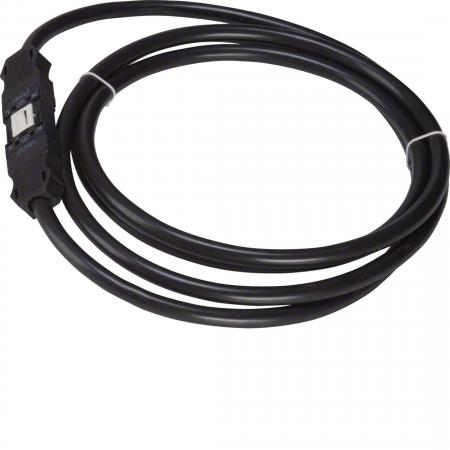 Hager Verbindungsleitung Winsta, 3x2.5mm², Länge 2.5m, PVC, Eca, schwarz