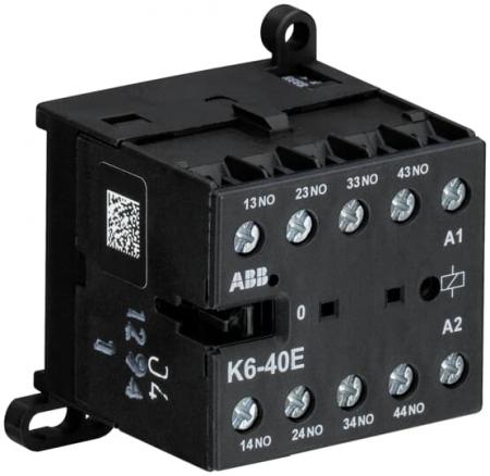 ABB K6-40E-03 Kleinhilfsschütz, 48 V 40-450 Hz
