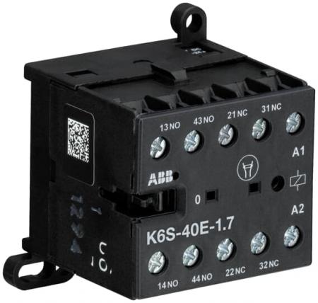 ABB K6S-40E-1.7-71 Kleinhilfsschütz, 24 V DC, 1,7 W