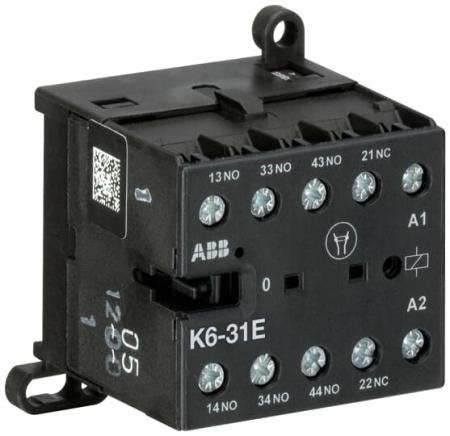 ABB K6-31E-80 Kleinhilfsschütz, 220-240 V 40-450 Hz