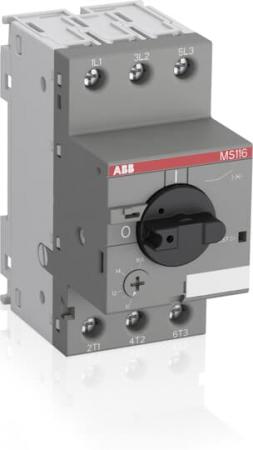 ABB MS116-10 Motorschutzschalter, Auslöseklasse 10A, 6.3 ... 10 A
