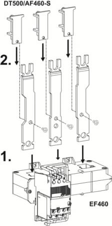 ABB DT800/AF750-S Montageset, kurz, zur Montage von E800DU an AF580/AF750