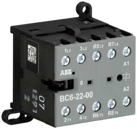 ABB BC6-22-00-2.4-51 Kleinschütz, 4-polig, 17-32 V DC, 2,4 W