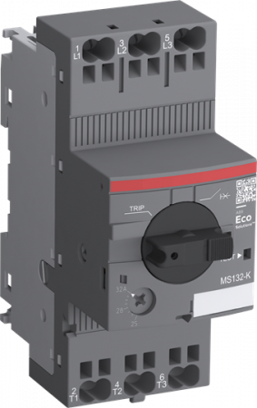 ABB MS132-32K Motorschutzschalter mit Push-In Klemmen, Auslöseklasse 10, 25 ... 32 A