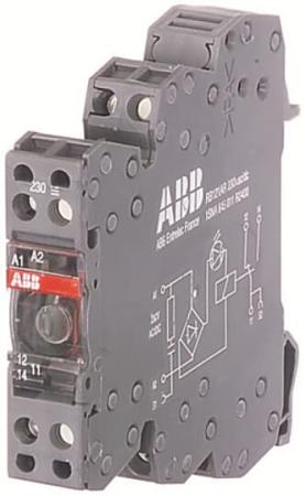 ABB RBR101R-24VUC Interface-Relais R600 1Ö+RC,A1-A2=24V AC/DC,250V/10mA-6A RC Glied, Federzug